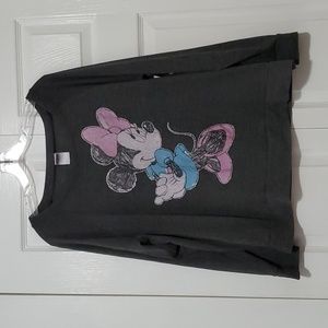 Disney Distressed Minnie Long Sleeve Tee